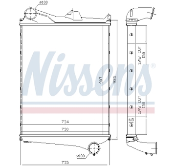 Chladič turba NISSENS 97006