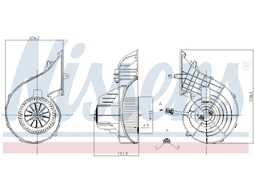 vnitřní ventilátor NISSENS 87751