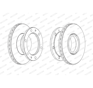 Brzdový kotouč FERODO FCR322A
