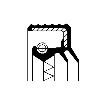 Těsnicí kroužek hřídele, náboj kola CORTECO 01016917B