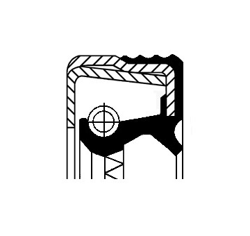 Těsnicí kroužek hřídele, náboj kola CORTECO 12014289B