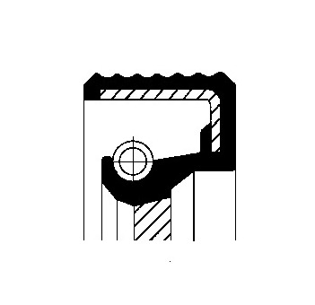 Těsnicí kroužek, hnací hřídel (olejová pumpa) CORTECO 20016209B