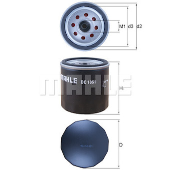 Olejový filtr MAHLE OC 1051