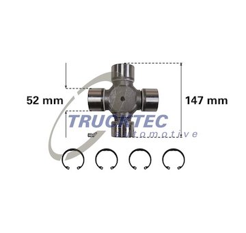 Kloub, podélný hřídel TRUCKTEC AUTOMOTIVE 05.34.002