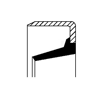 Těsnicí kroužek hřídele, hřídel převodovky CORTECO 01002919B