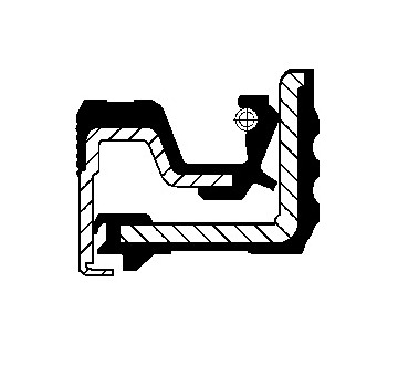 Těsnicí kroužek hřídele, náboj kola CORTECO 12015509B