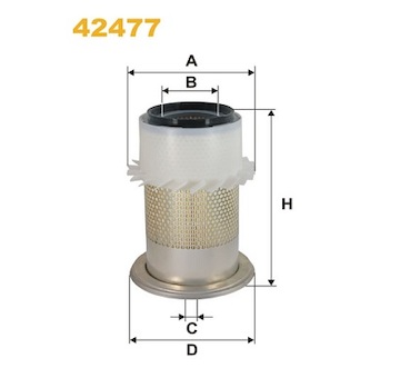 Vzduchový filtr WIX FILTERS 42477