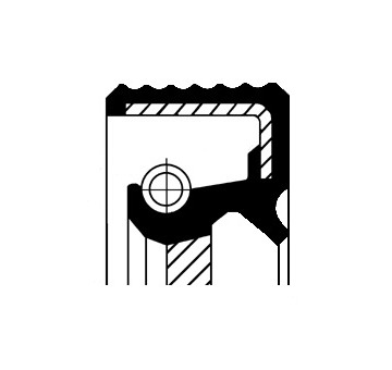 Těsnicí kroužek hřídele, rozvodovka CORTECO 12013896B