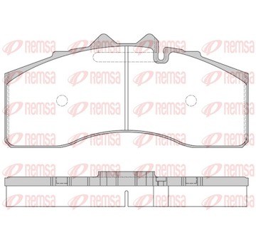Sada brzdových destiček, kotoučová brzda REMSA JCA 1474.00