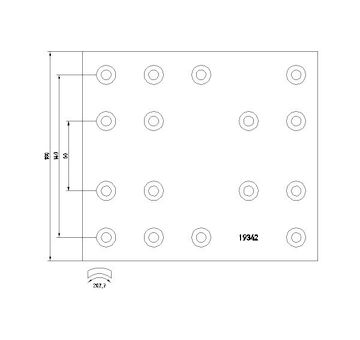 Sada brzdoveho oblozeni, bubnova brzda TEXTAR 1934202