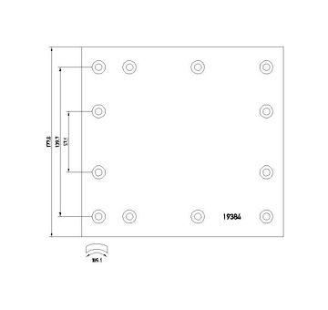 Sada brzdoveho oblozeni, bubnova brzda TEXTAR 1938402