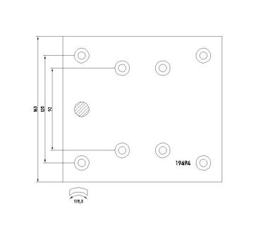 Sada brzdoveho oblozeni, bubnova brzda TEXTAR 1949402