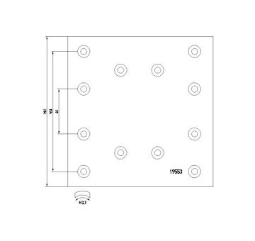 Sada brzdoveho oblozeni, bubnova brzda TEXTAR 1955301