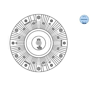 Spojka, větrák chladiče MEYLE 234 234 0013