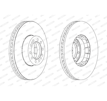 Brzdový kotouč FERODO FCR134A