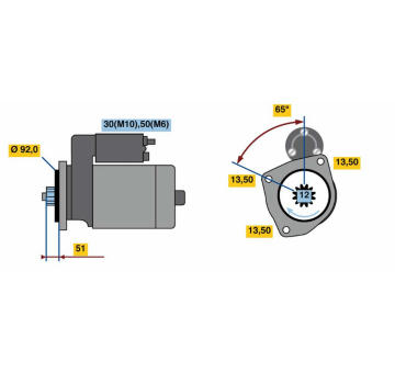 Startér BOSCH 0 001 261 026