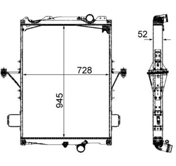 Chladič, chlazení motoru MAHLE CR 2096 000P