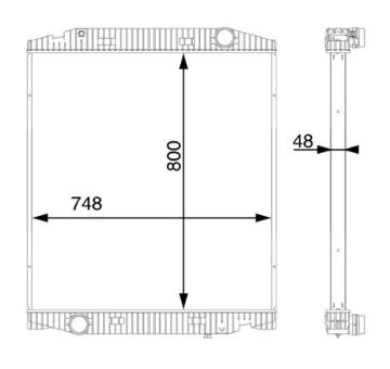Chladič, chlazení motoru MAHLE CR 113 000S