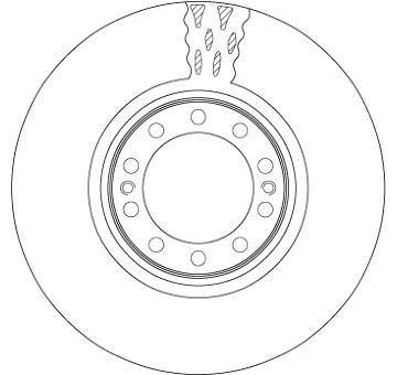 Brzdový kotouč TRW DF5087S