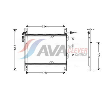Kondenzátor, klimatizace AVA QUALITY COOLING DF5022