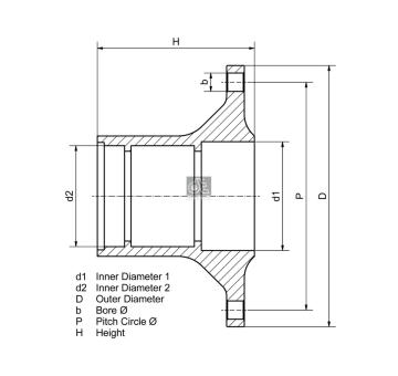 Náboj kola DT Spare Parts 10.10404