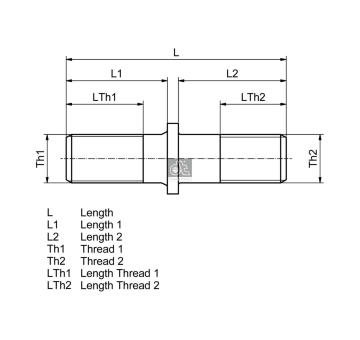 Sroub kola DT Spare Parts 10.10040