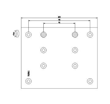 Sada brzdoveho oblozeni, bubnova brzda TEXTAR 1949605
