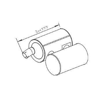 Střední tlumič výfuku DINEX 28468