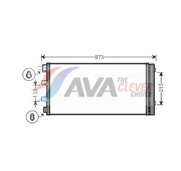 Kondenzátor, klimatizace AVA QUALITY COOLING RTA5475D
