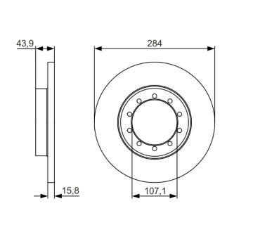 Brzdový kotouč BOSCH 0 986 479 A34