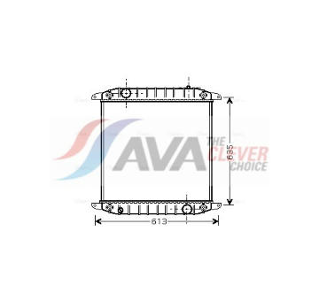 Chladič, chlazení motoru AVA Clever Choice IV2078
