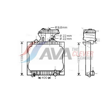 Chladič, chlazení motoru AVA Clever Choice MN2016