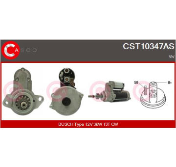 Motor stěračů CASCO CWM15645GS