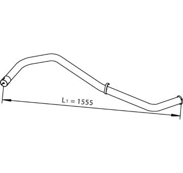 Výfuková trubka DINEX 28666