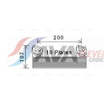 Olejový chladič, motorový olej AVA Clever Choice MN3091