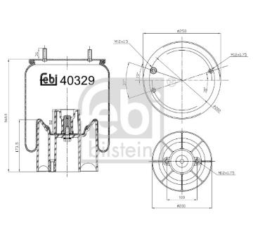 Mech, pneumaticke odpruzeni FEBI BILSTEIN 40329