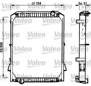Chladič, chlazení motoru VALEO 730259