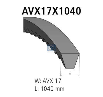 Klínový řemen DT Spare Parts 7.54855