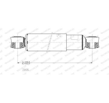 Tlumič pérování MONROE T5435