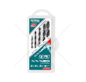 5ks Vrtáků do dřeva 3-4-5-6-8mm TOTAL