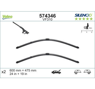 List stěrače VALEO 574346