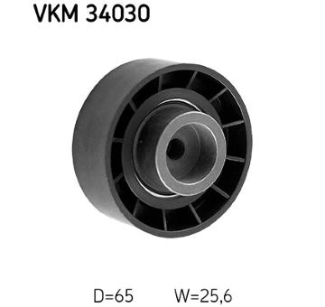 Vratná/vodicí kladka, klínový žebrový řemen SKF VKM 34030