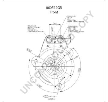 Startér BOM-Prestolite 860512GB