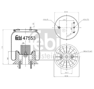 Mech, pneumaticke odpruzeni FEBI BILSTEIN 47553