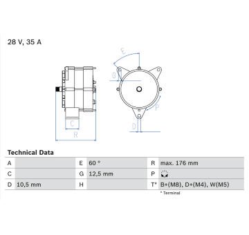 generátor BOSCH 0 986 037 440