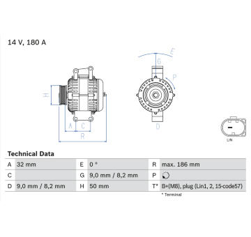 generátor BOSCH 0 986 084 590
