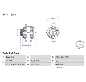 generátor BOSCH 0 986 085 970