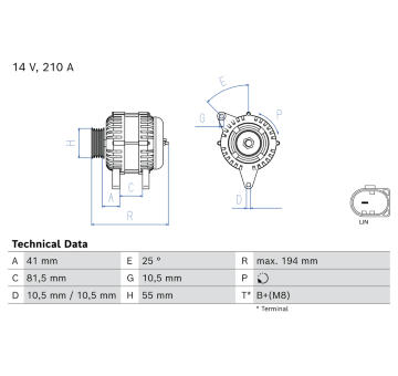 generátor BOSCH 0 986 085 520