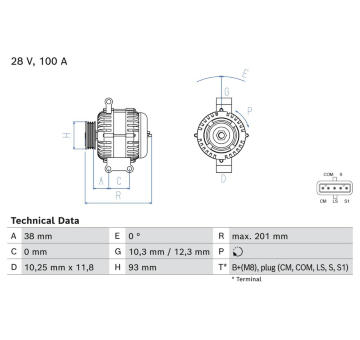 generátor BOSCH 0 986 084 290