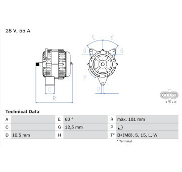 generátor BOSCH 0 986 042 580